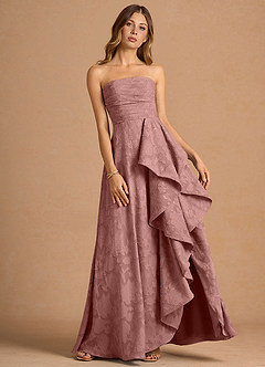 Lulu Light Pink Handkerchief Maxi Gown image3
