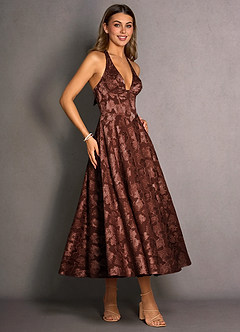 Isabeau 모카 코코 맥시 드레스 image5