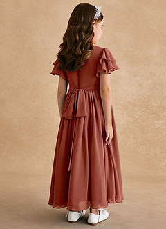 Azazie Ali Final Sale Auburn A-Line Pleated Chiffon Dress image2