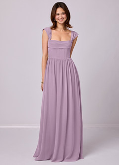 Barbie ♥ Azazie Bridesmaid Dresses Wisteria A-Line Corset Chiffon Dress image1