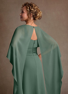 Azazie Marilla Suknie dla Matki Panny Młodej Linia A Pofałdowany Szyfon Długość podłogi Sukienka image7