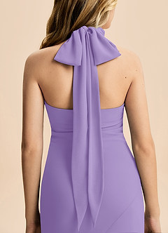 Azazie Velli Junior Meerjungfrau-Linie Hoher Kragen Chiffon Kleid Tahiti image6