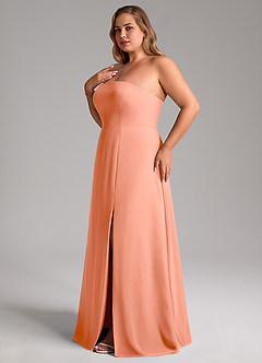 Azazie Wren Bridesmaid Dresses Sunset A-Line Side Slit Chiffon Convertible Dress image13