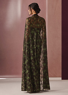 Dolce Black Gold Cape Gown image6