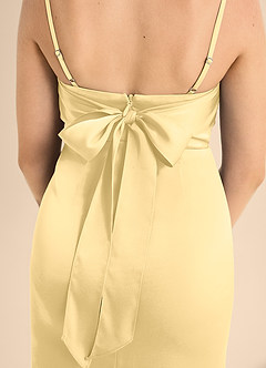 Azazie Mai Junior Butter Sheath Sweetheart Neckline Stretch Satin Dress image6