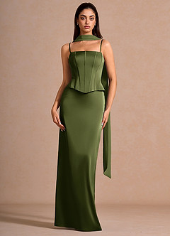Tansy Olijf Maxi jurk image4