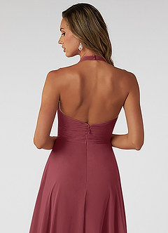 Azazie Tessie Suknie dla druhen Linia A Pofałdowany Szyfon Długość kostki Sukienka image4