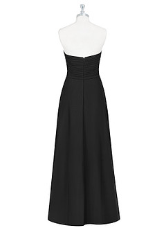 Azazie Arabella Allure Abiti da Damigella Abito Convertibile A-Line in Chiffon Scollo a Cuore Nero image9