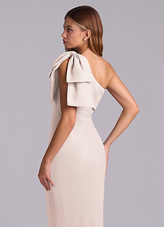 Azazie Yuanna Bridesmaid Dresses Rose Petal Mermaid One Shoulder Chiffon Dress image8