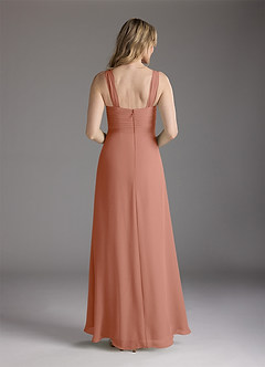 Azazie Weisz Mother of the Bride Dresses MAI TAI A-Line Square Neckline Pleated Chiffon Dress image6