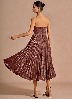 Robe Mi-Longue Moka Coco Coral image5