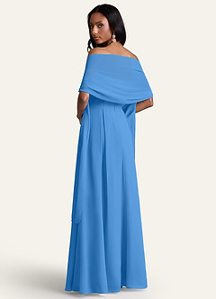front Azazie Scialle In Chiffon In Colore Abbinato