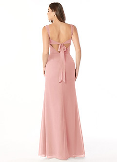 Azazie Audre Schlussverkauf Meerjungfrau-Linie Plissee Chiffon Kleid Agave image2