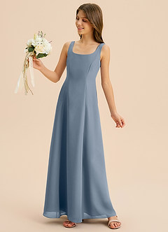 Azazie Lambie Junior Twilight A-Line Pleated Chiffon Dress image7