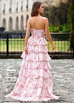 Papapym Rosa Ballkleid mit Blumenmuster image2