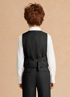 front Theo Negro Chaleco de niño