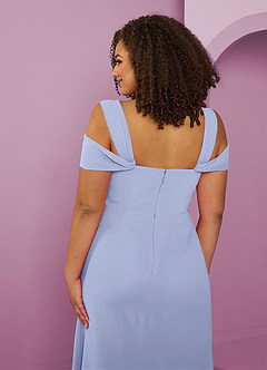 Barbie ♥ Azazie Bridesmaid Dresses Ice A-Line Off the Shoulder Chiffon Dress image13