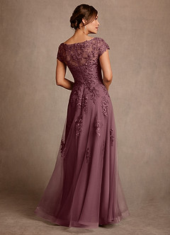 Azazie Jalinda Suknie dla Matki Panny Młodej Linia A Koronka Szyfon Długość podłogi Sukienka image2