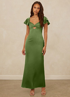 Christian Siriano Bridal for Azazie 1005 Bridesmaid Dresses Juniper Sheath Sweetheart Neckline Stretch Satin Dress image4