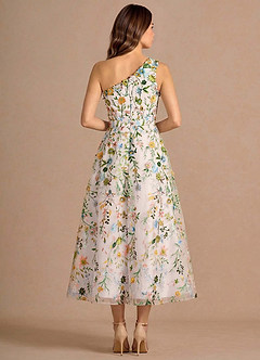 Maribela Blush Pink Multi Midi Dress image2