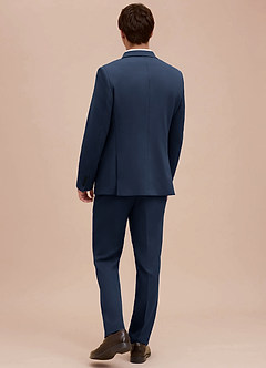 front Ethan Dark Navy Refined Weave Suit