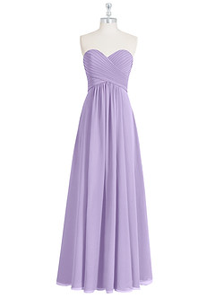 Azazie Yazmin Abiti da Damigella Abito Convertibile A-Line in Chiffon Scollo a Cuore Lilla image8