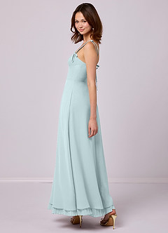 Barbie ♥ Azazie Bridesmaid Dresses Mist A-Line Pleated Chiffon Dress image5