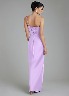 Azazie Sabrina Robes de demoiselle d'honneur Robe Sirène en Satin extensible Corset Lilas image3