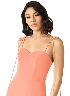 Azazie Rosey Final Sale Sunset A-Line Sweetheart Neckline Chiffon Dress image3