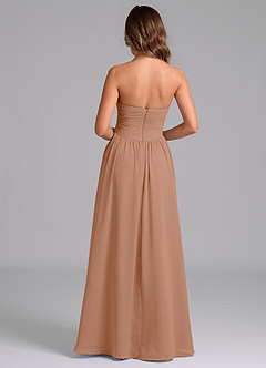 Azazie Darlyn Abiti da Damigella Abito A-Line in Chiffon Plissettato Champagne Rosa image2