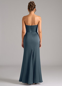 Azazie Debby Bridesmaid Dresses Twilight Mermaid Strapless Stretch Satin Convertible Dress image7