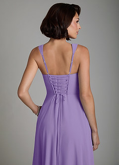 Azazie Azaria Bridesmaid Dresses Tahiti A-Line Corset Chiffon Dress image2