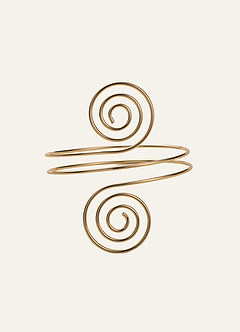 front Spiral Wrap Arm Cuff
