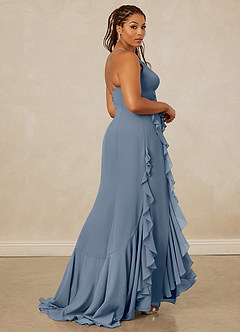 Christian Siriano Bridal for Azazie 1006 Bridesmaid Dresses Twilight Mermaid Ruched Chiffon Dress image9