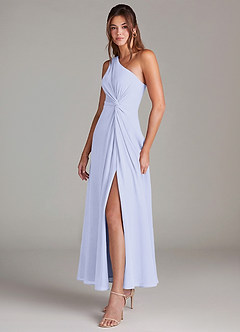 Azazie Brooke Jurken voor bruidsmeisjes Jurk van Chiffon met A-Lijn One-Shoulder Lavendel image3