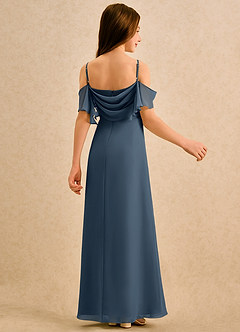 Azazie Pippy Girls Formal Flower Girl Klänningar Klä A-Line i Chiffong Älskling Halsringning image2