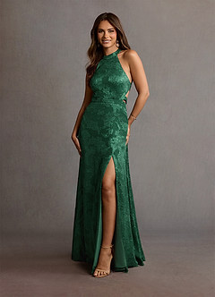 Vestido Verde Oscuro Largo Jocelyne image3