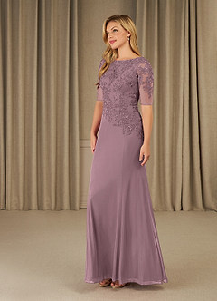 Azazie Ivanna Mother of the Bride Dresses Dusty Rose Mermaid Lace Dress image3
