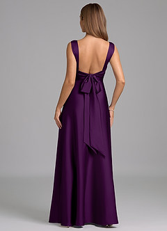 Azazie Beatrice 신부 들러리 드레스 A라인 스윗하트 네크라인 스트레치 새틴 바닥 길이 드레스 image6