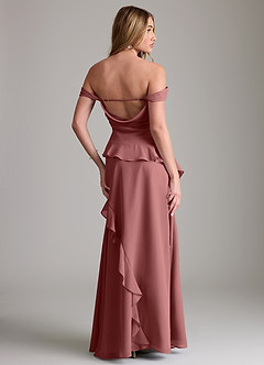 Azazie Sloane Bridesmaid Dresses Amethyst A-Line Sweetheart Neckline Chiffon Dress image7