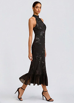 Ivanna Black Midi Dress image3