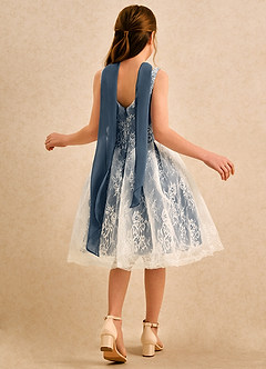 Azazie Cubbie Girls Formal Flower Girl Klänningar Klä A-Line i Spets image2