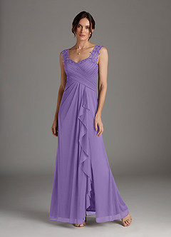 Azazie Edelin Mother of the Bride Dresses Tahiti A-Line Sweetheart Neckline Pleated Mesh Dress image4