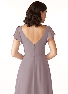 Azazie Omari Bridesmaid Dresses Dusk A-Line Chiffon Dress image6