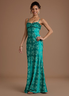 Karolina Persian Green Maxi Dress image4