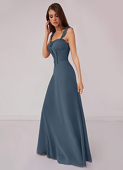 Barbie ♥ Azazie Bridesmaid Dresses Neptune A-Line Sweetheart Neckline Chiffon Dress image3