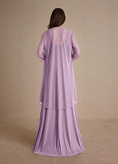 Azazie Clinton Mother of the Bride Dresses Wisteria A-Line Pleated Mesh Dress image3