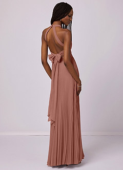 Barbie ♥ Azazie Bridesmaid Dresses Cedar Rose A-Line Pleated Chiffon Dress image6