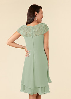 Azazie Tess Mother of the Bride Dresses Dusty Sage Empire Sequins Chiffon Dress image6