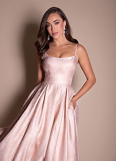 Abito Midi Oro Rosa Vitoria image5